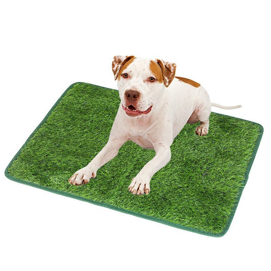 New Dog Grass Pad Pee Mat Simulation Lawn Indoor Outdoor Pet Potty Training Washable Pads For Dogs Products